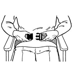 BELT, WHEELCHAIR QUICK RELEASE5035