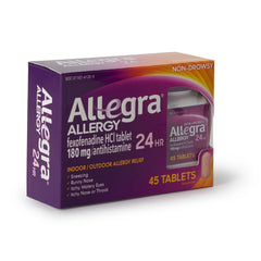 ALLEGRA 24HR, TAB 180MG ADLT (45/BT)