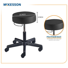 STOOL, EXAM PNEU 5LEG BLK