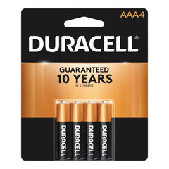 BATTERY, DURCELL ALKALINE AAA (4/PK)