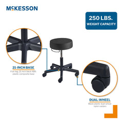 STOOL, EXAM PNEU 5LEG BLK