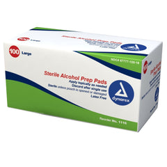 PAD, ALCOHOL PREP LG (100/BX 10BX/CS)