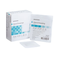 DRESSING, ISLAND BORDER-GAUZE STR LF 4X4" (25/BX 4BX/CS)