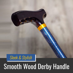 CANE, DMI WOOD DERBY-TOP LT-WTADJ BLU ICE
