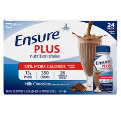 ENSURE PLUS, RTD CREAMY MILK CHOC 8OZ BTL (24/CS)