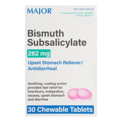 BISMUTH SUBSALICYLATE, TAB CHEW 262MG (30/CT)