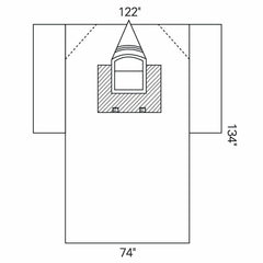 CRANIOTOMY DRAPE, (9/CS) KIMCLK