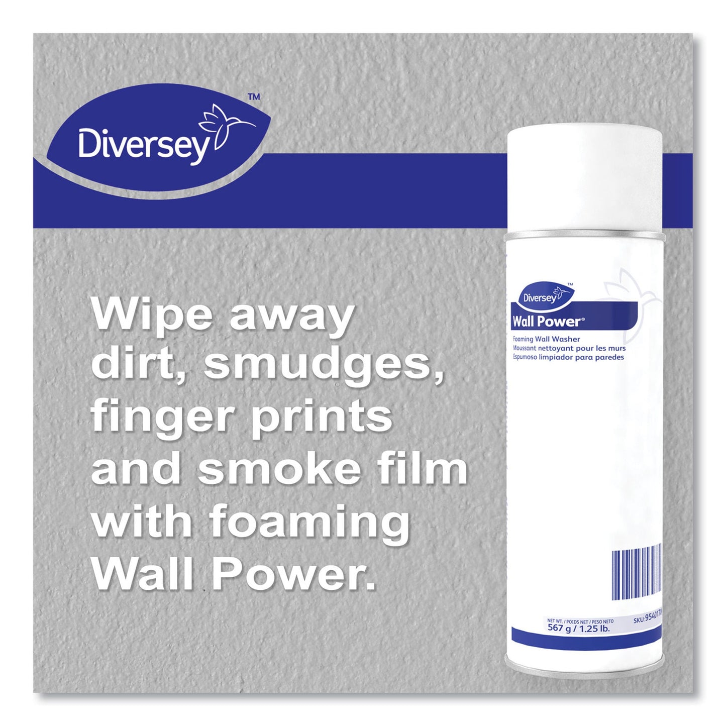 CLEANSER, WALL POWER FOAM 20OZ(12/CS)