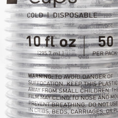 CUP, DRINKING GRADUATED PLAS CLR 10 OZ (50/SL 20SL/CS)