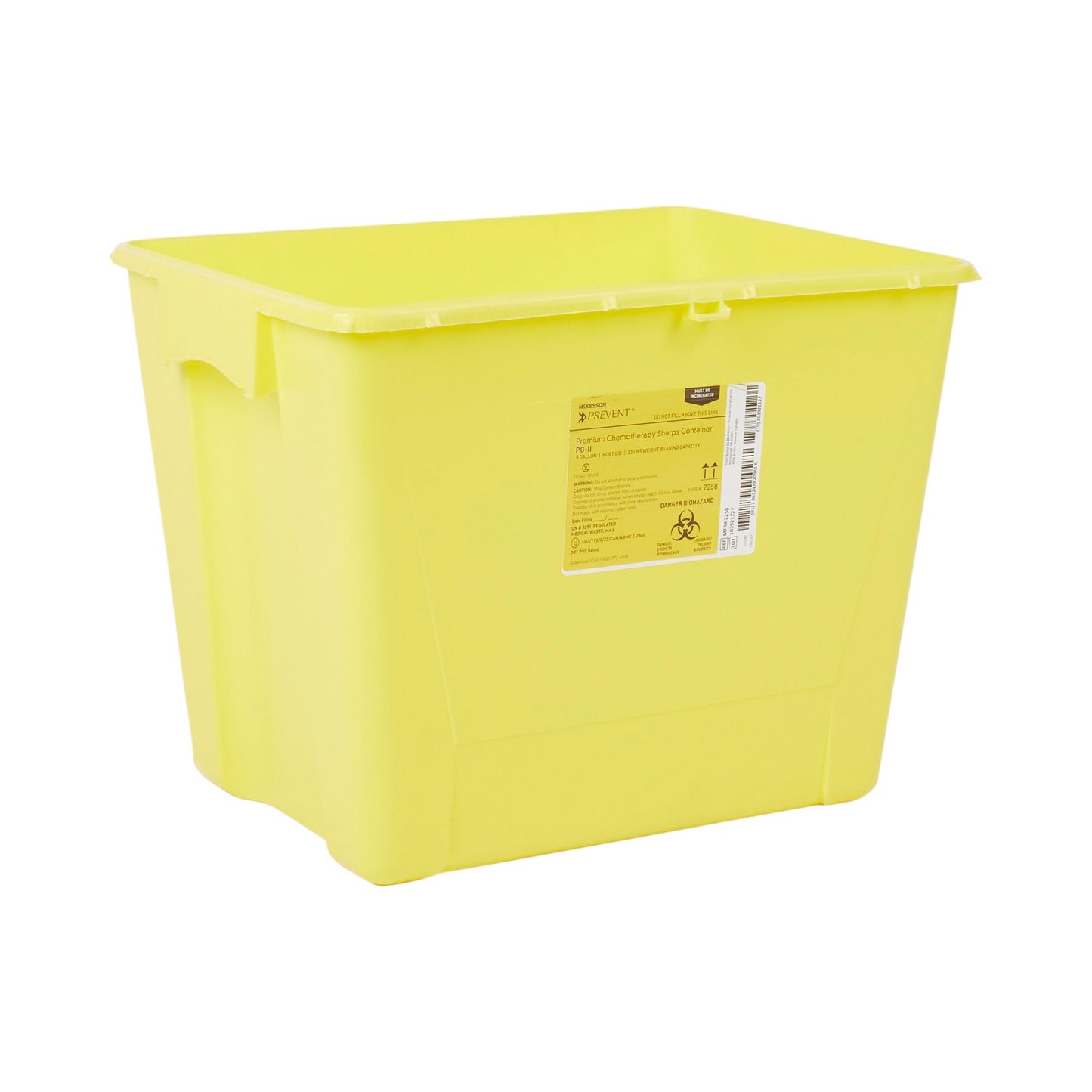 CONTAINER, SHARPS CHEMO YLW 8GL (9/CS)