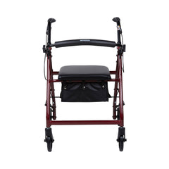WALKER, ROLLATOR LTWT FOLDING ALUM W/6" WHLS RED 300LB