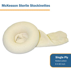 STOCKINETTE, TUBULAR 1PLY STR 6"X60" (30/CS)