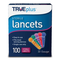 LANCET, TRUPLUS 33G TWIST (100/BX 50BX/CS)