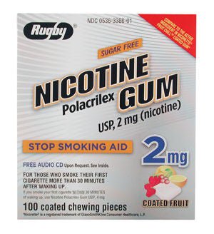 NICOTINE, GUM FRUIT 2MG (100/PK)