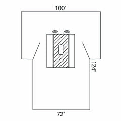DRAPE, LAPAROTOMY W/POUCH (13/CS)