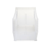 BIN, STORAGE SEMI CLR 10 7/8"X4 1/8"X4" (12/CT)