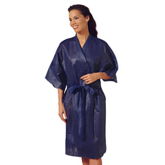 ROBE, PATIENT DISP KIMONO DRK BLU LG/XLG (25/CS) TECSTY