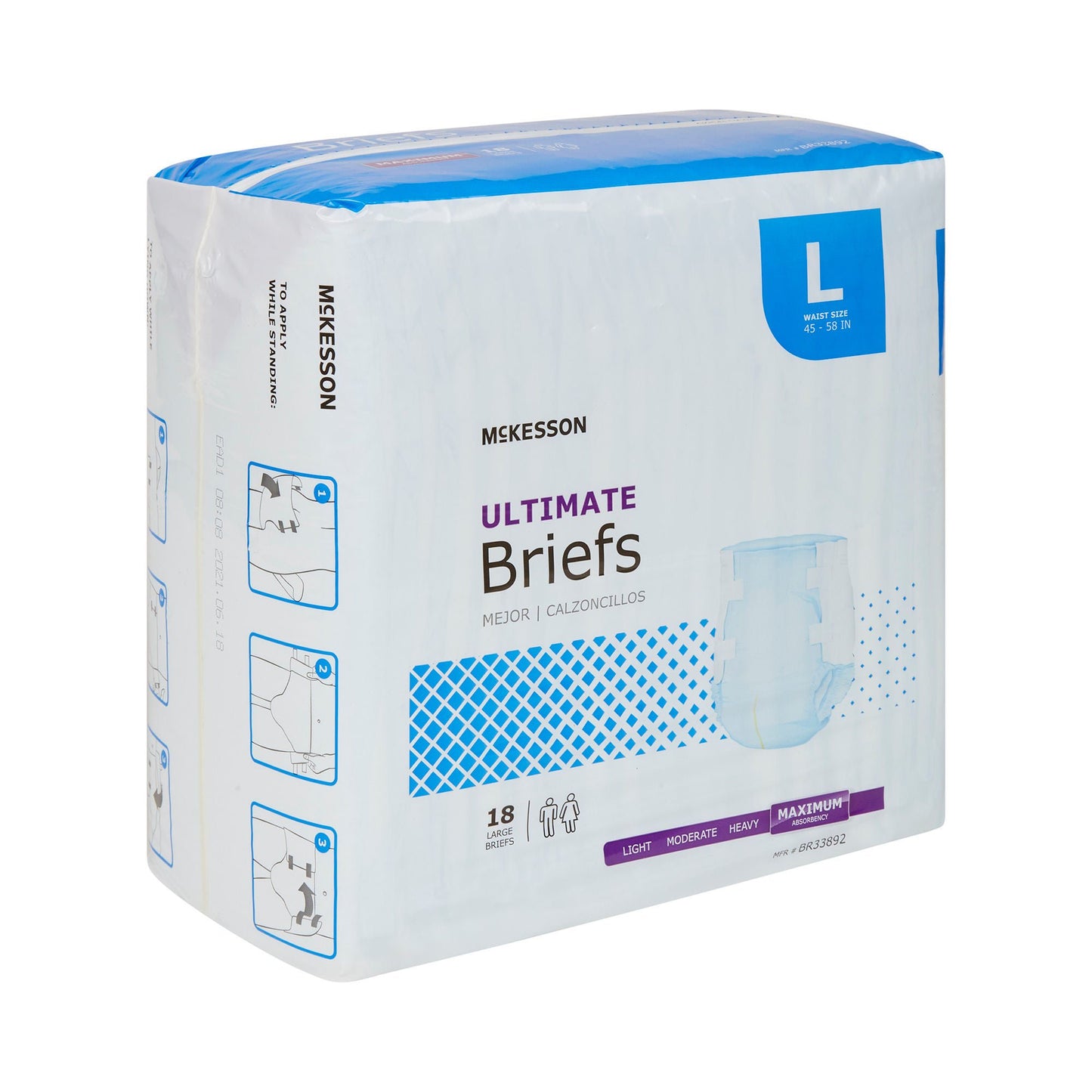 BRIEF, TAB CLSR ULTIMATE LG 44-58 (18EA/BG 4BG/CS)