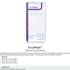 STRIPS, WOUND CLOSURE STAY STRIPS .25"X4" (50/BX)