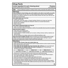 NICORETTE, GUM SPEARMINT BURST/CHAMOMILE 4MG (100/CT)