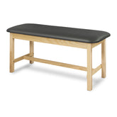 TABLE, EXAM H FLAT W/HOLDER&CUTTER GNMTL/NAT 27"