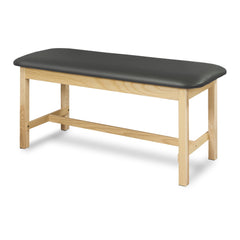 TABLE, EXAM H FLAT W/HOLDER&CUTTER GNMTL/NAT 27"