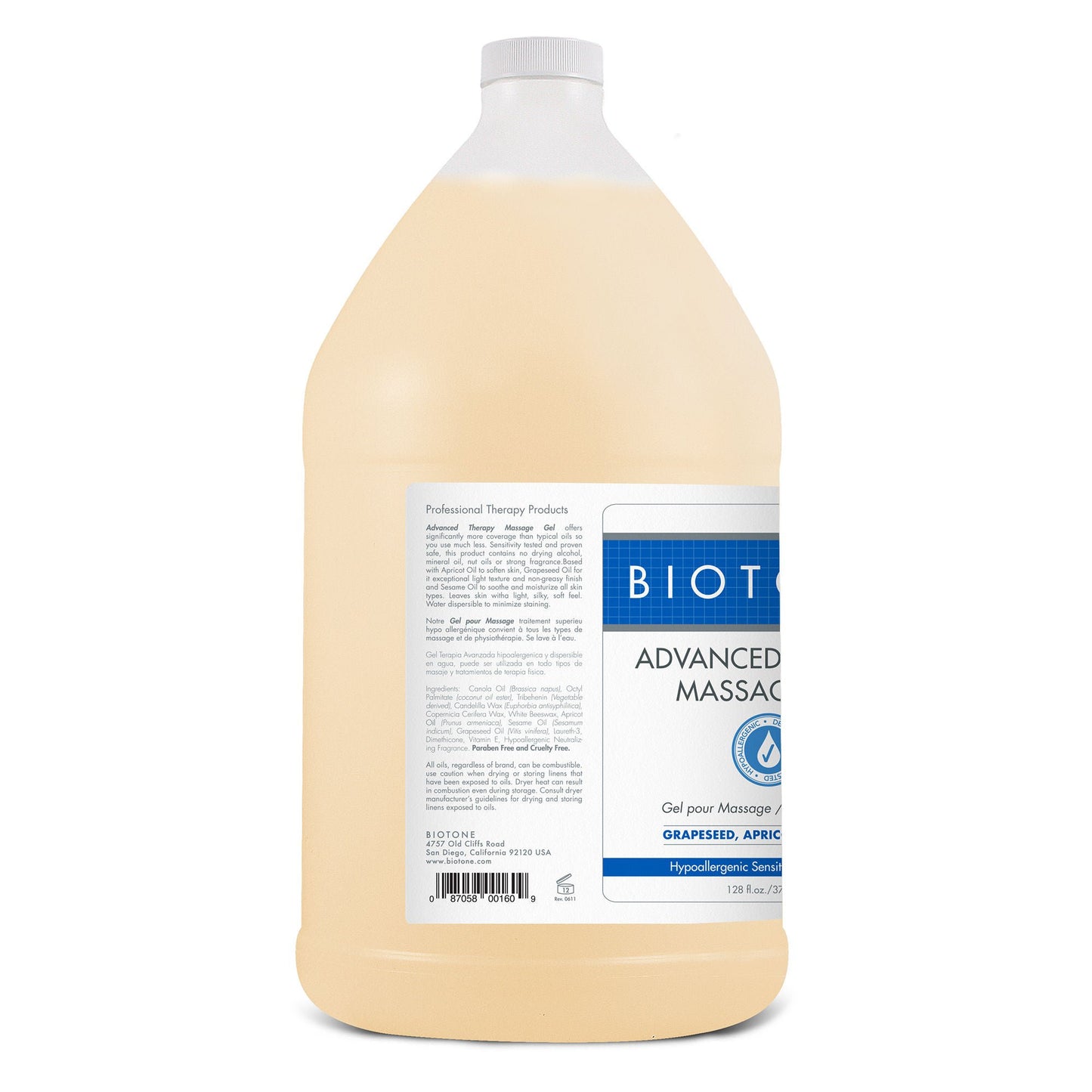 GEL, MASSAGE ADVANCED THERAPY BT 1GL (4/CS)