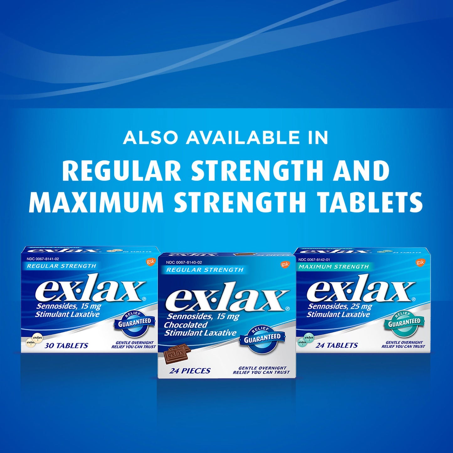 LAXATIVE, EX-LAX CHOCOLATE TAB15MG (48/BX)