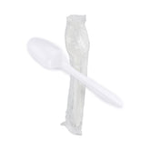 TEASPOON, PLAS INDIV WRAP WHT 5.5" (1000/CS)
