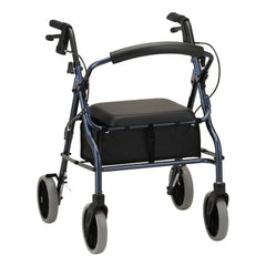 WALKER, ROLLING ZOOM PADDED SEAT BLU 22"