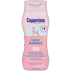 COPPERTONE, LOT WATER BABIES SPF50 8OZ