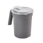 PITCHER, BEDSIDE W/LID GRAPHITE 32OZ (100/CS)