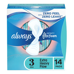 PAD, ALWAYS W/FLEXFOAM HVY FLOW SZ3 (14/BX)