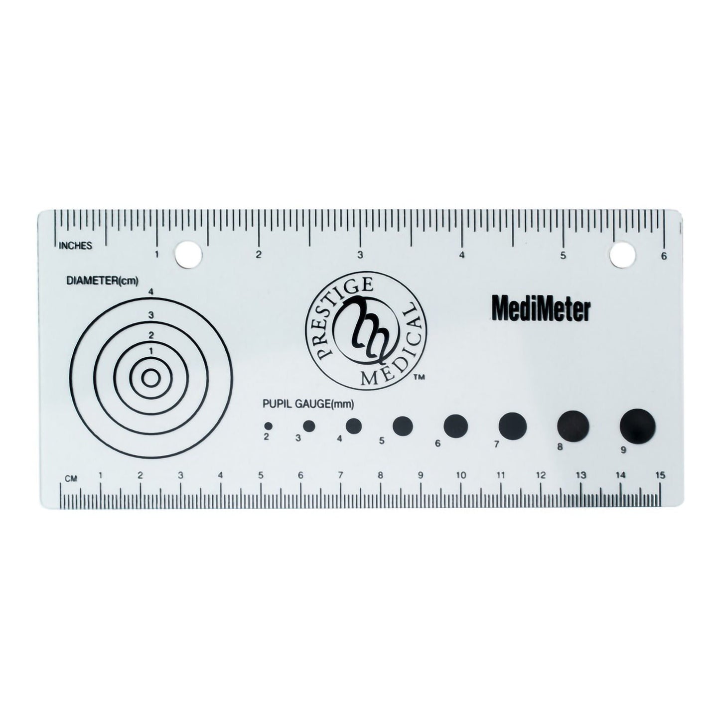 MEDIMETER PLASTIC CLR INCHES, CENTIMETER PUPIL GAGE
