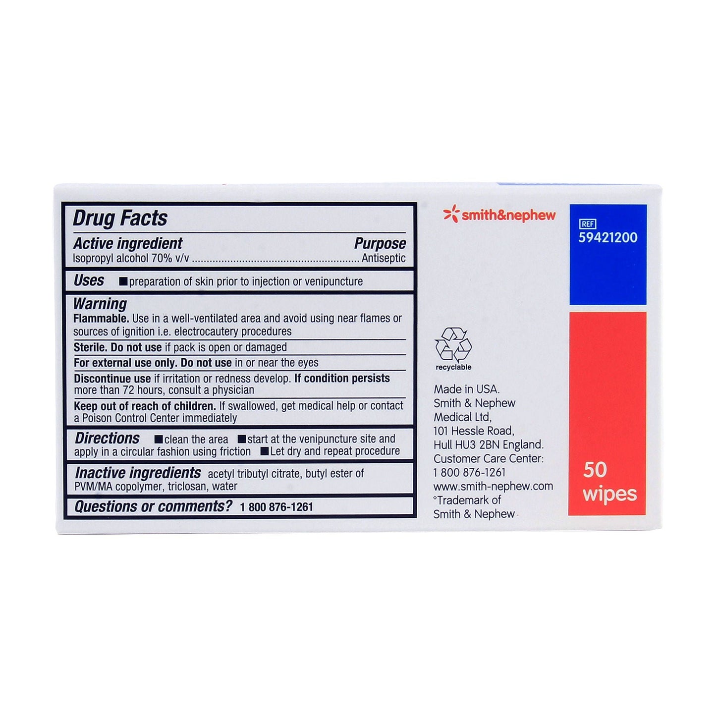 WIPE, IV PREP (50/BX)