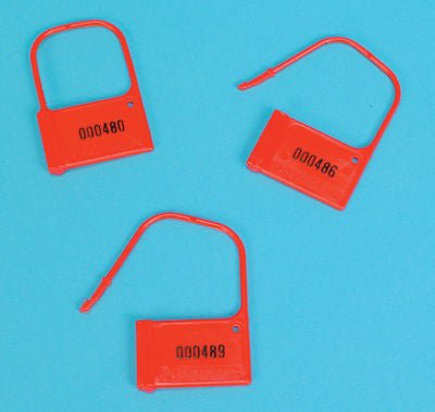 SEAL, SAFETY NUMBERED RED (100/PK)