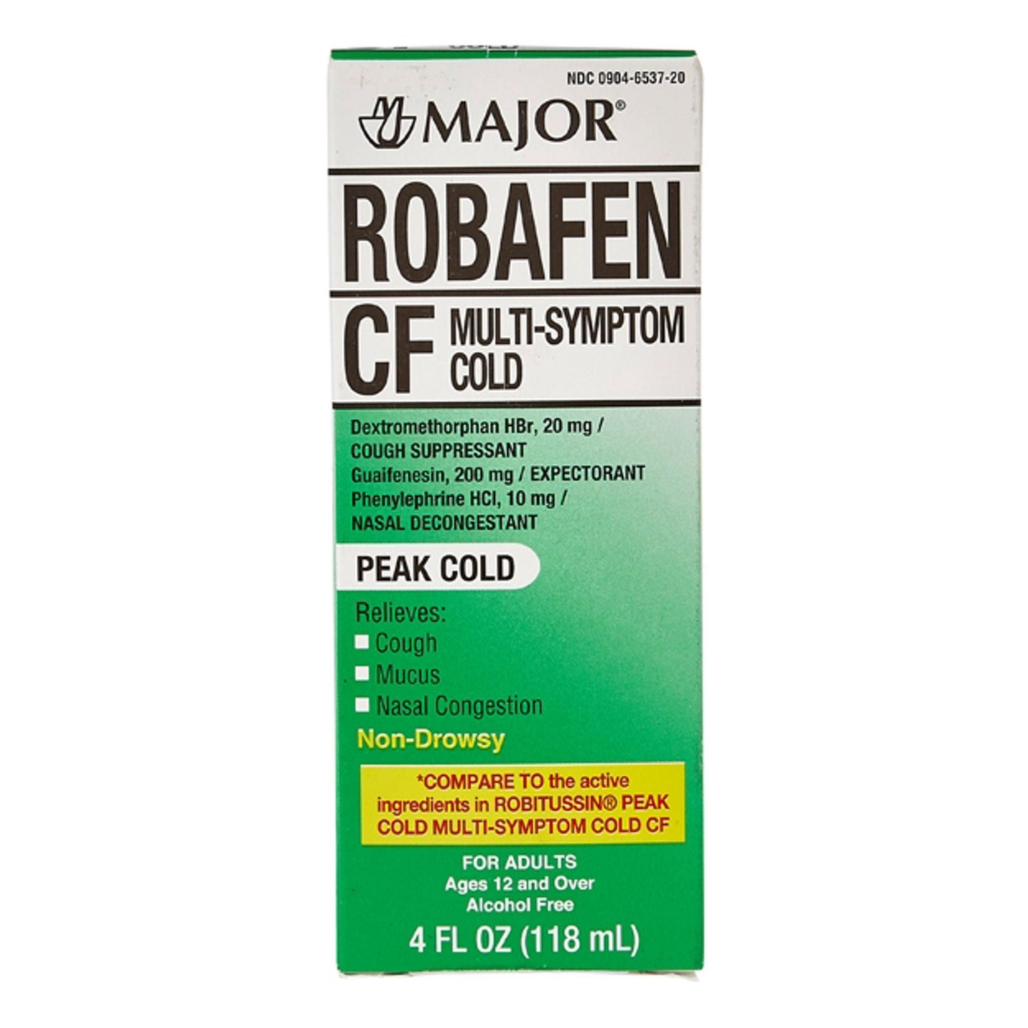ROBAFEN CF, SYRP 100MG-10MG-5MG 118ML