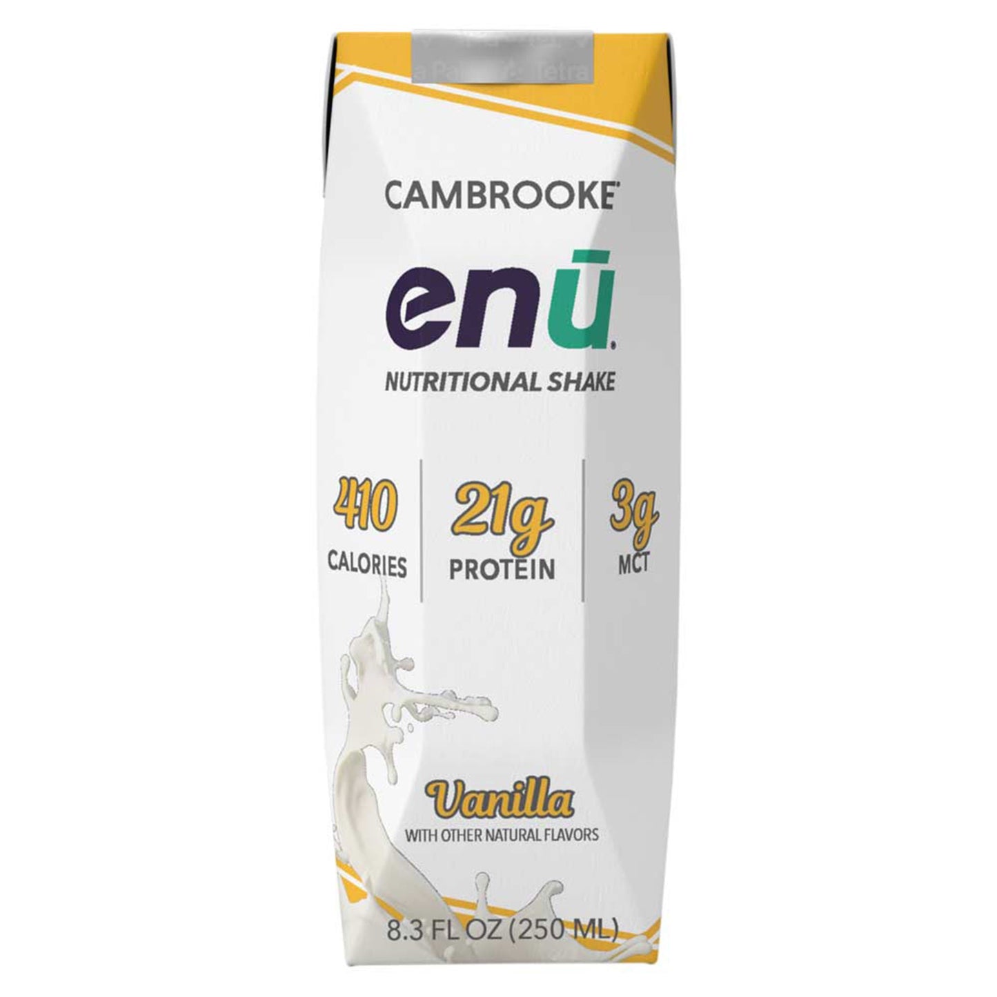 SHAKE, NUTRITIONAL ENU VANILLA250ML 8.5OZ (24/CS)