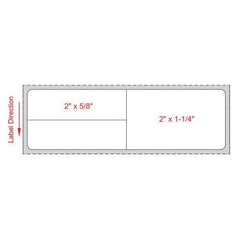 LABEL, LAB DIRECT THERMAL MEDITEC 4X1/25" (1000/RL 8RLS/CS)