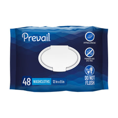 WASHCLOTH, ADLT PREVAIL SOFT PK W/LID 8"X12" (48/PK 6PK/CS)