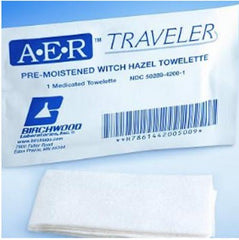 TOWELETTE, WITCH HAZEL (50/BX 12BX/CS)