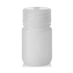 BOTTLE, WIDE MOUTH W/CLOSURE HDPE 30ML (72/CS)