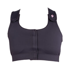 BRA, PST-OP SERENA W/PCKT PUFFADJ STRAP BLK QUEEN (36/CS)