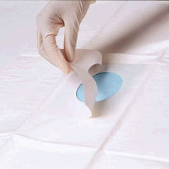 DRAPE, FENSTRD TISS/POLY W/ADHSV STR (50/BX)