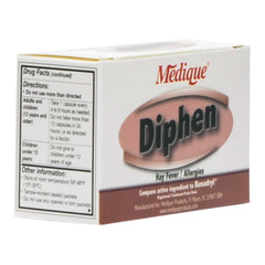 DIPHENHYDRAMINE HCL, CAP 25MG (24/BX 25BX/CS)