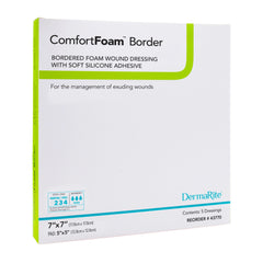 DRESSING, COMFORT FOAM BORDER 7"X7" (5/BX)