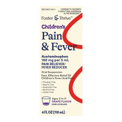 ACETAMINOPHEN, SUSP FT 160MG/5MLAF CHILD GRAPE 4OZ