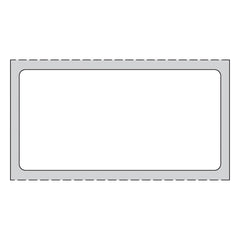 LABEL, DIRECT THERMAL PAPER PERM WHT 2"X1" (1300/RL 8RL/CS)