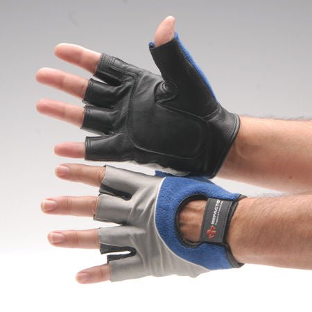 GLOVE, WORK HALF FINGER GEL MED