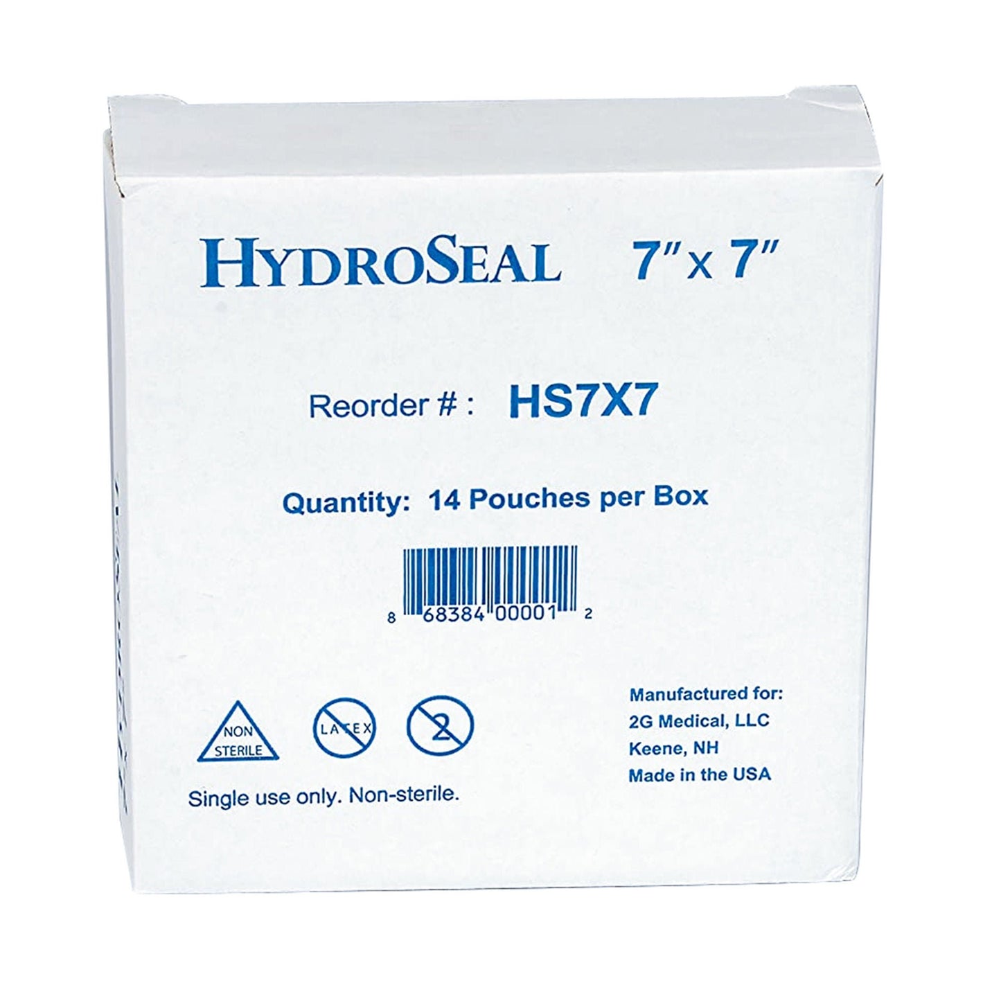 BARRIER, IV PICC HYDROSEAL 7"X7" (7/PK 14PK/BX 10BX/CS)